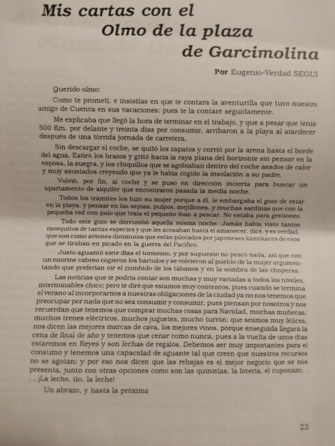 Al olmo de Garcimolina (Carta 3)