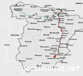 Recorrido del camino de la Veracruz