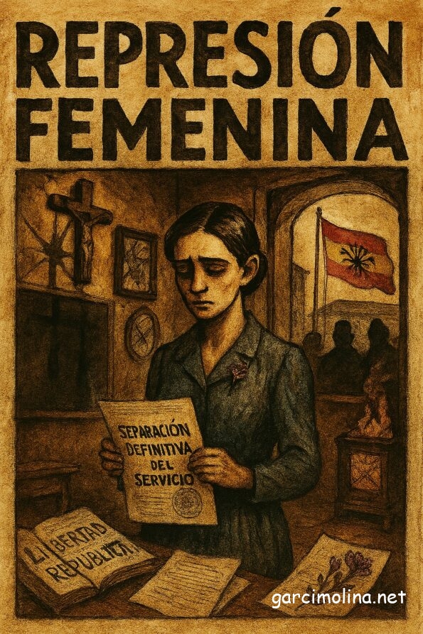 La doble condena de una maestra republicana